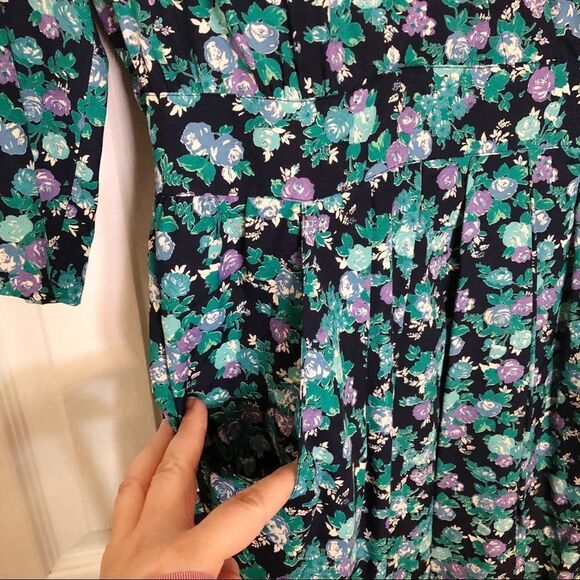 Karin Stevens Vintage Floral Print Dress 10 - Picture 4 of 8